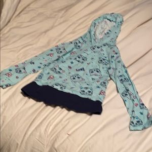 Little Girls shirt with hood